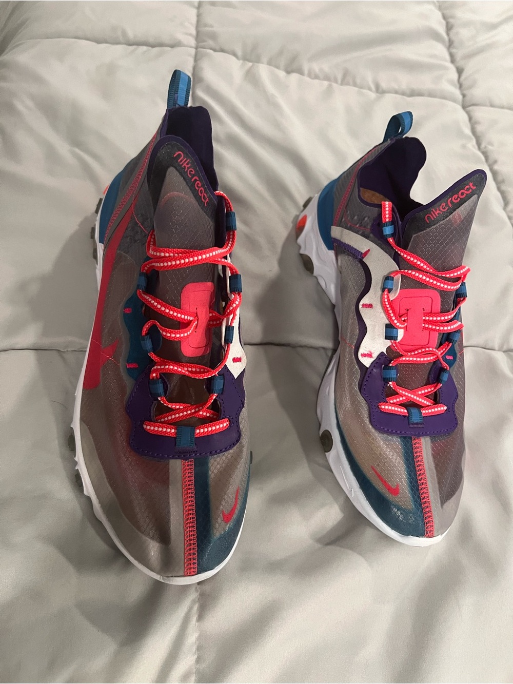 Nike Men's React Element 87 Red Orbit Runners Men Size 11.5 - Picture 4 of 6